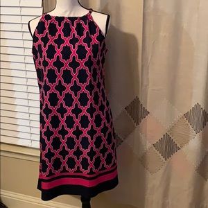 🔥 sale Crown and Ivy Blue & Pink Dress Size Med.